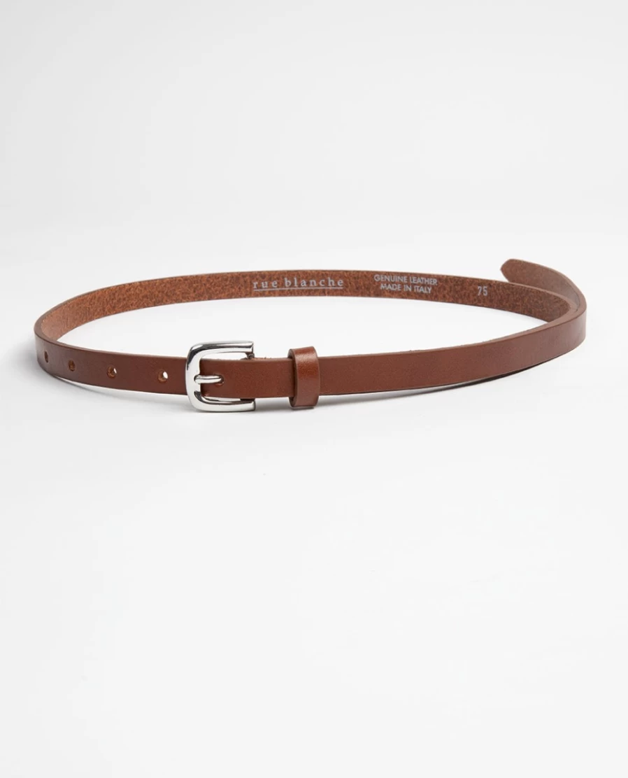 Rue Blanche Women's Belti Belt 22P Naturel - Elegant Natural Leather Belt for Women