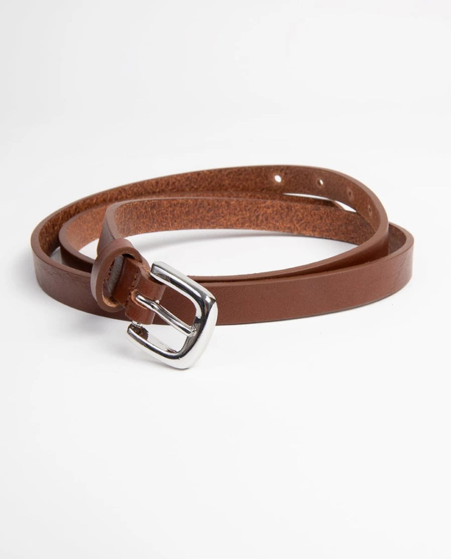 Rue Blanche Women's Belti Belt 22P Naturel - Elegant Natural Leather Belt for Women
