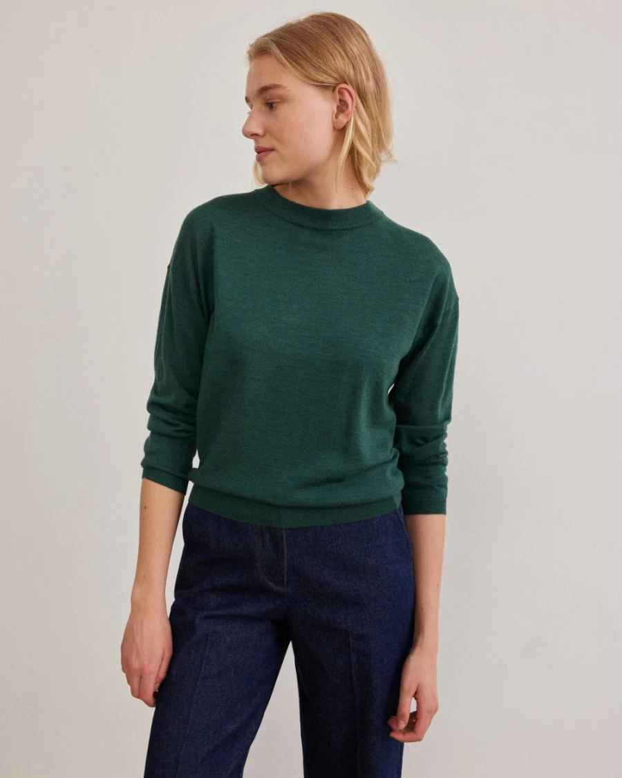 Rue Blanche Women's Meri48 Pull 23A Forest Sweater