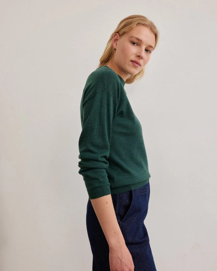 Rue Blanche Women's Meri48 Pull 23A Forest Sweater