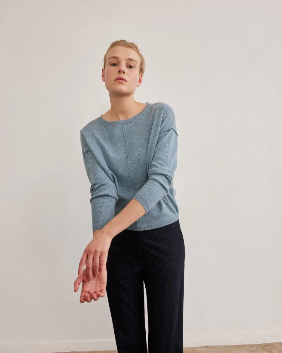 Rue Blanche Women's Soft Pull 23A Sky Sweater
