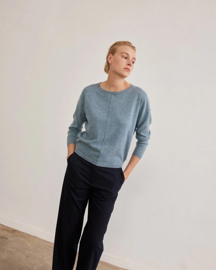 Rue Blanche Women's Soft Pull 23A Sky Sweater