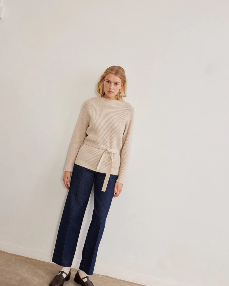 Rue Blanche Women's Shep Ribs ML 23H Avoine Sweater