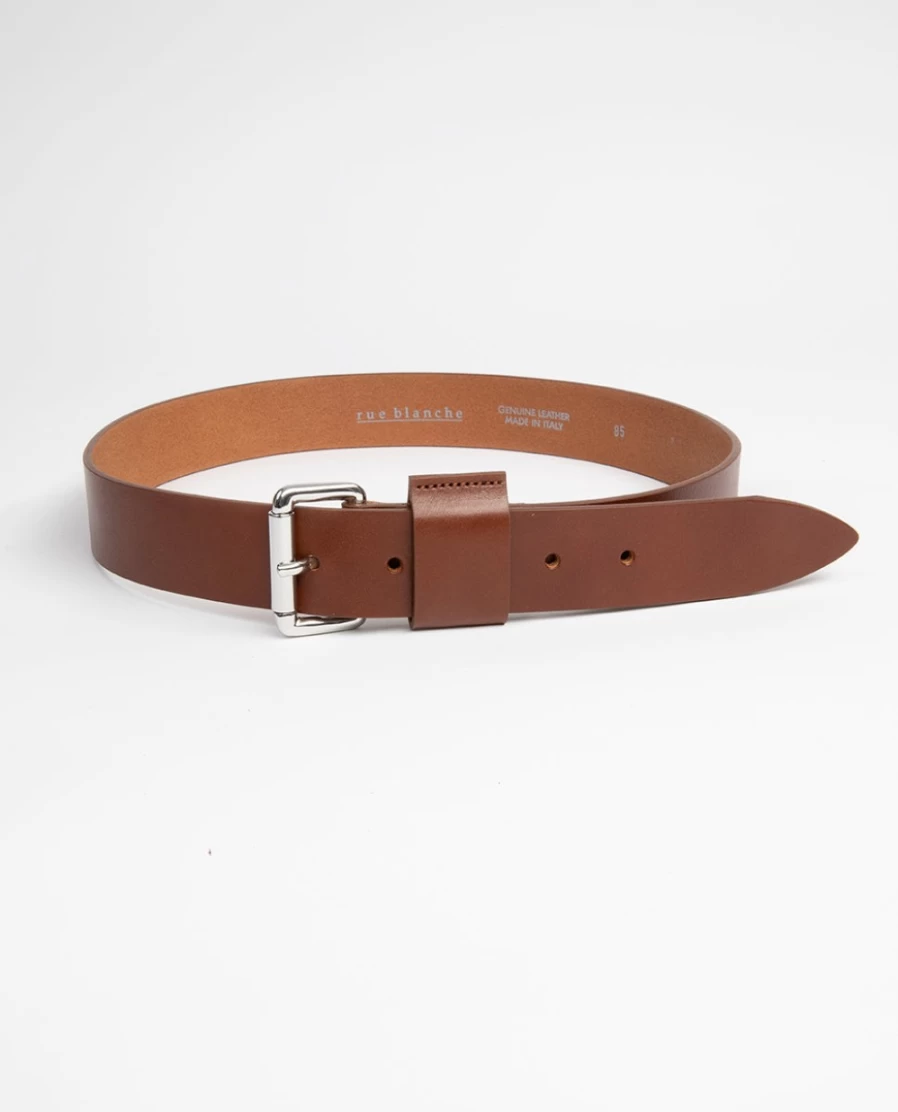 Rue Blanche Women's Rubi Belt – Natural Leather Fashion Accessory