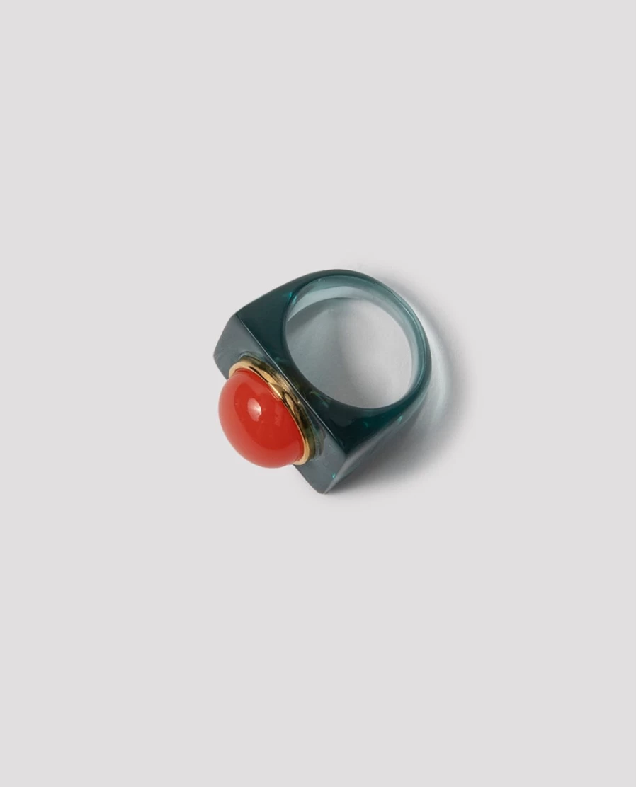 Rue Blanche Women's Orange Ring 23R05 - 23H Lucas Jack Style Fashion Jewelry