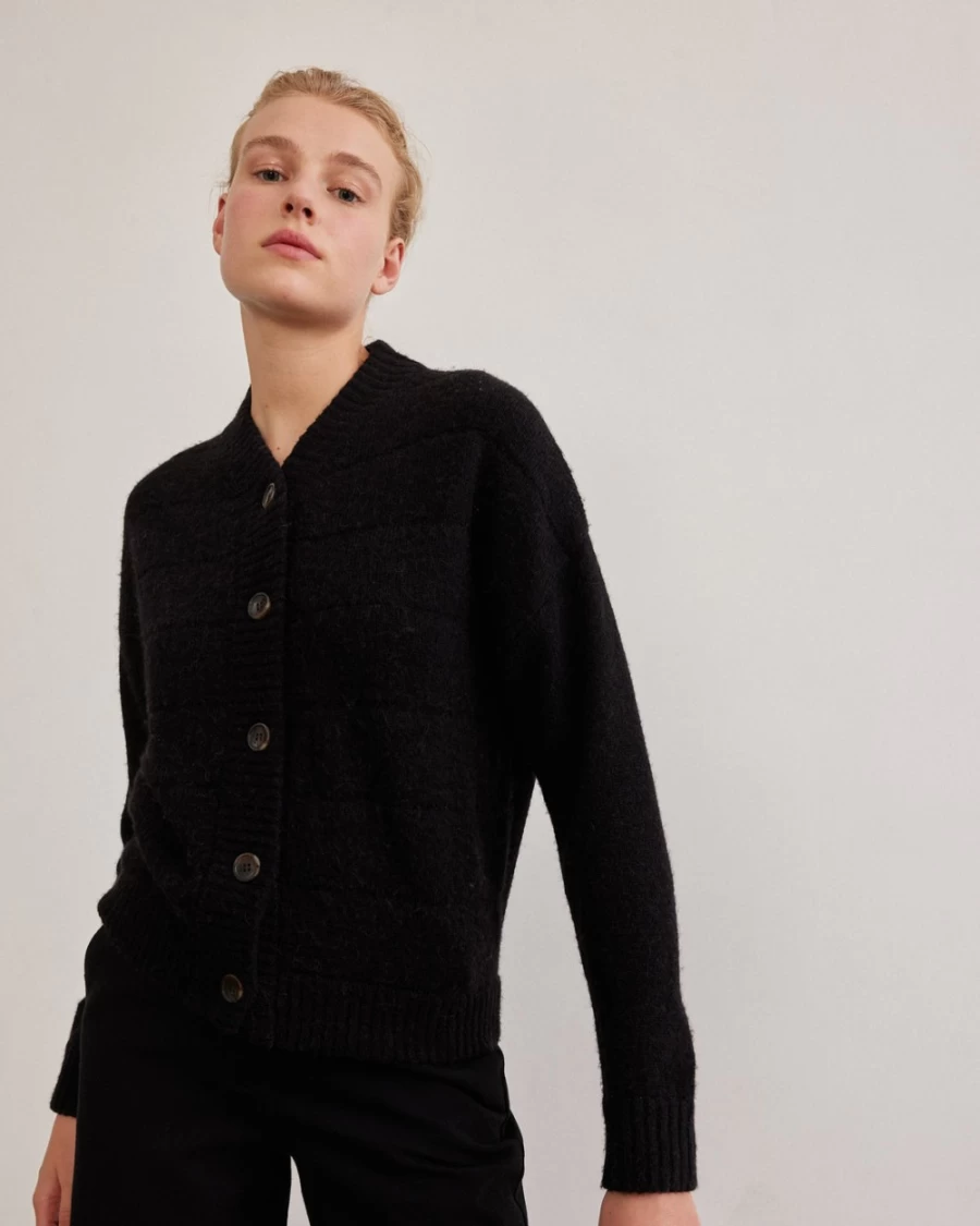 Rue Blanche Women's Alpa Cardi 23H Charcoal Coat