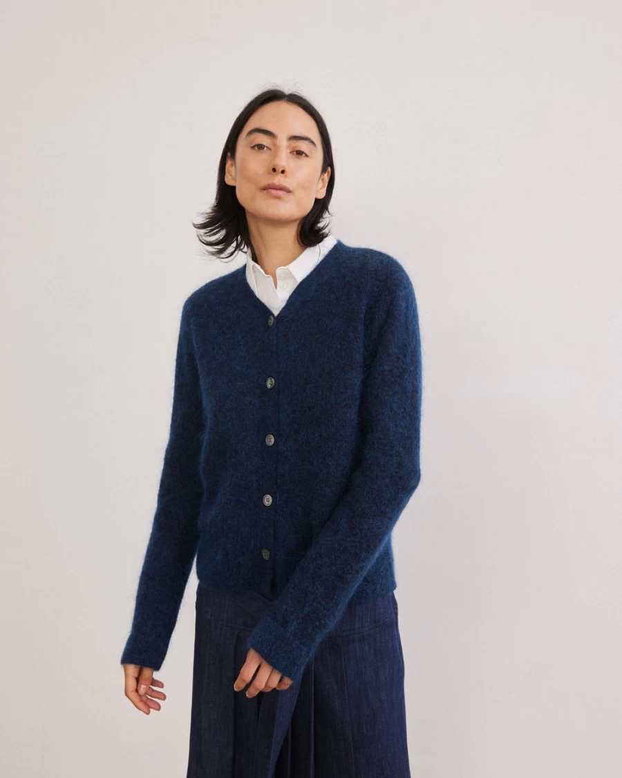 Rue Blanche Women's Mokid Cardi 23H Night Knit Sweater