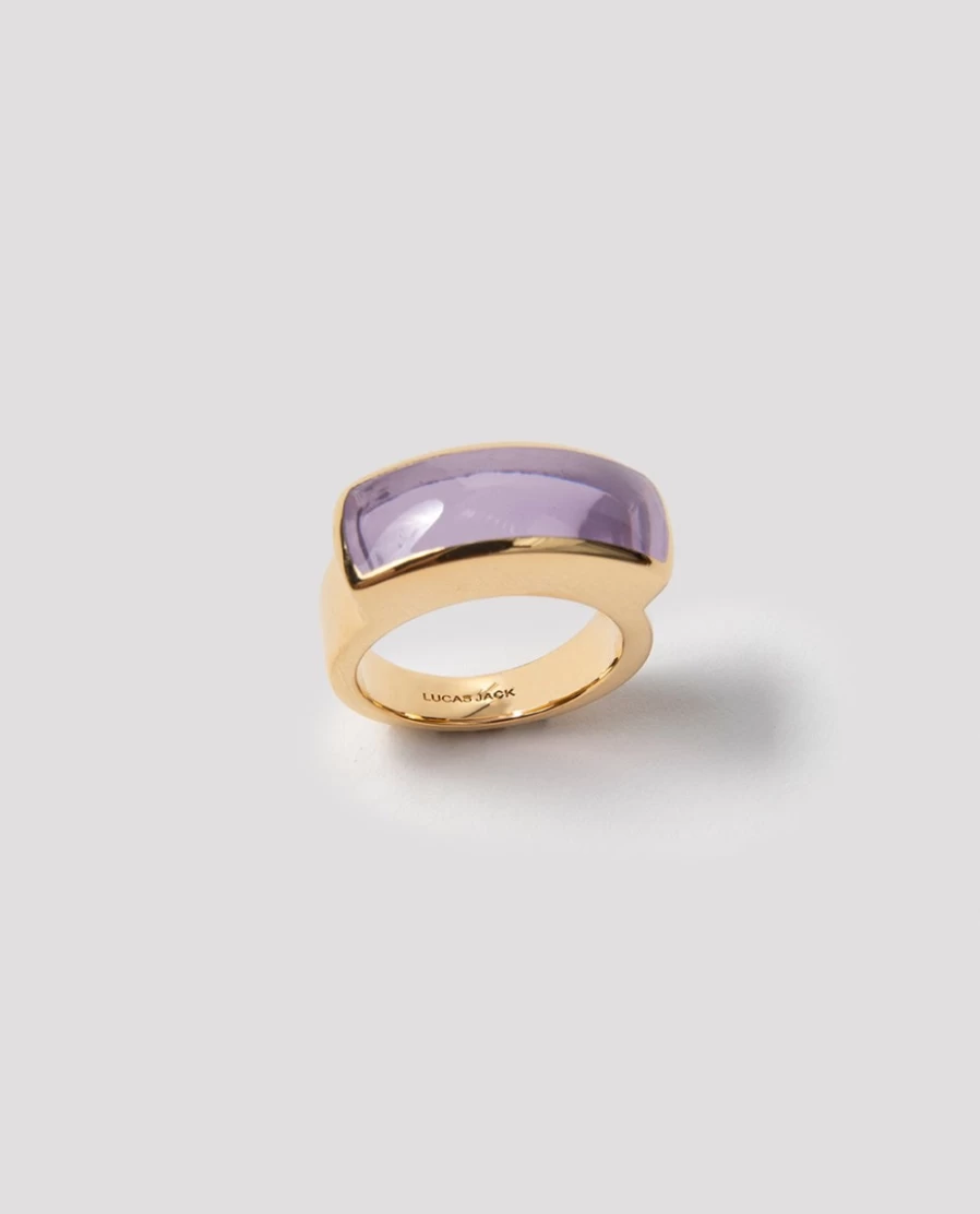Rue Blanche Women's Mauve Ring 19R46 - Elegant Lucas Jack Design for Everyday Wear