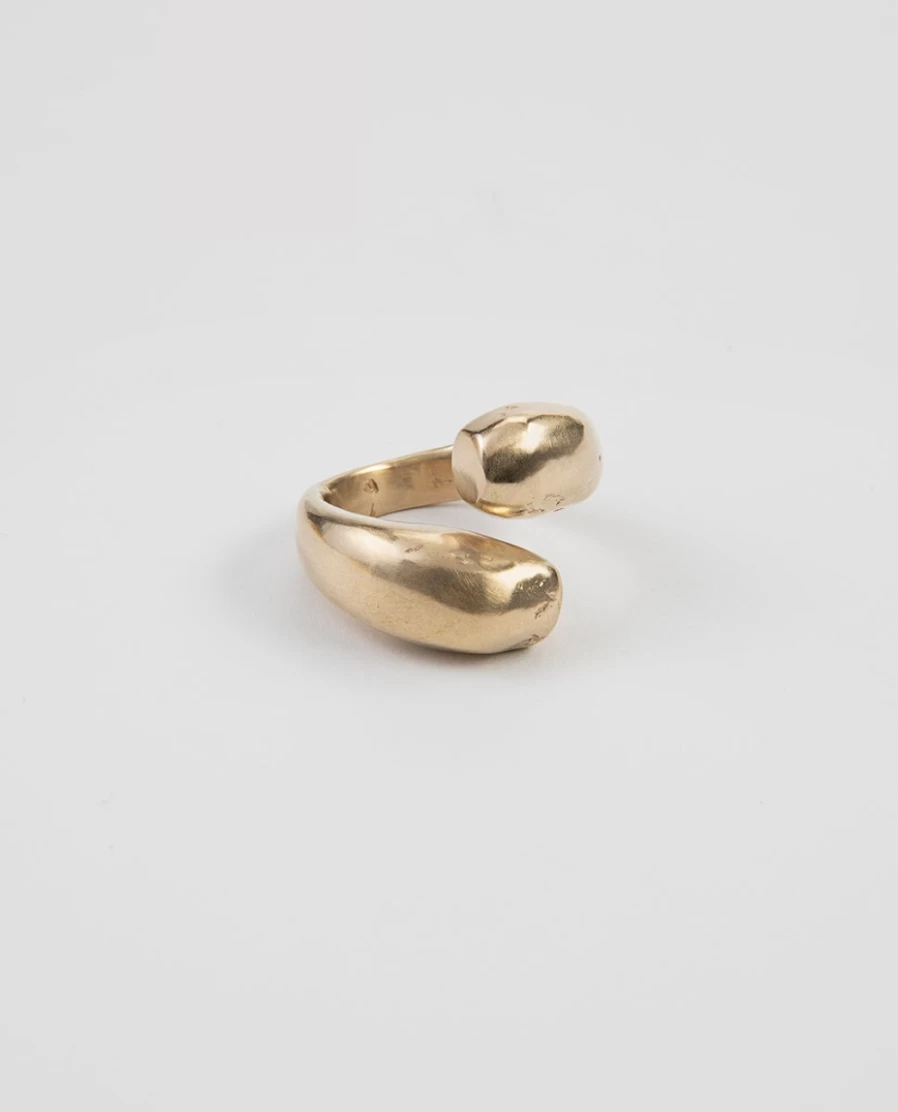 Rue Blanche Barro Ring-Lepagon Women's Elegant Gold-Plated Stackable Ring