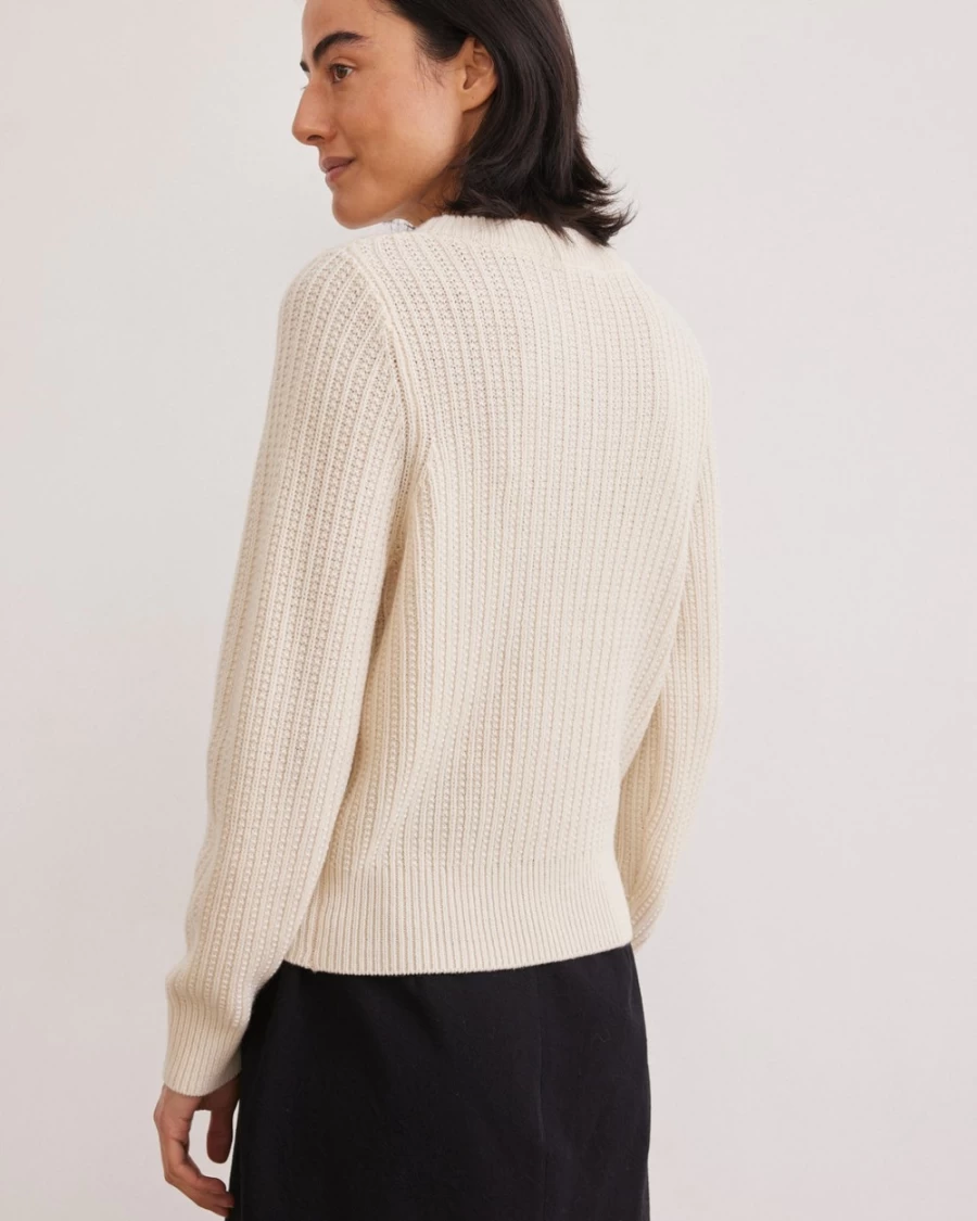 Rue Blanche Women's Chelsea Pull 23A Ecru Sweater