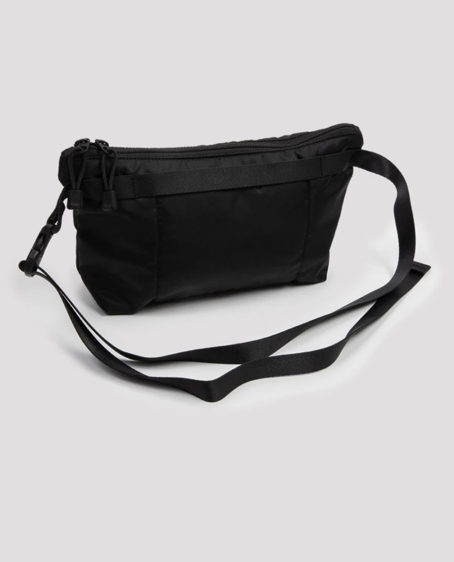 Rue Blanche Women's Black Crossbody Fanny Pack - Stylish Waist Bag for Everyday Use
