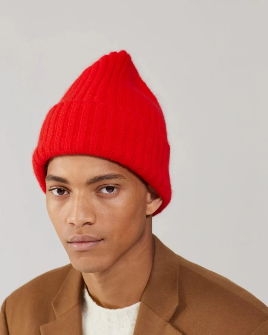 Rue Blanche Women's Le Grand Bonnet Hat in Red - Stylish French Beret