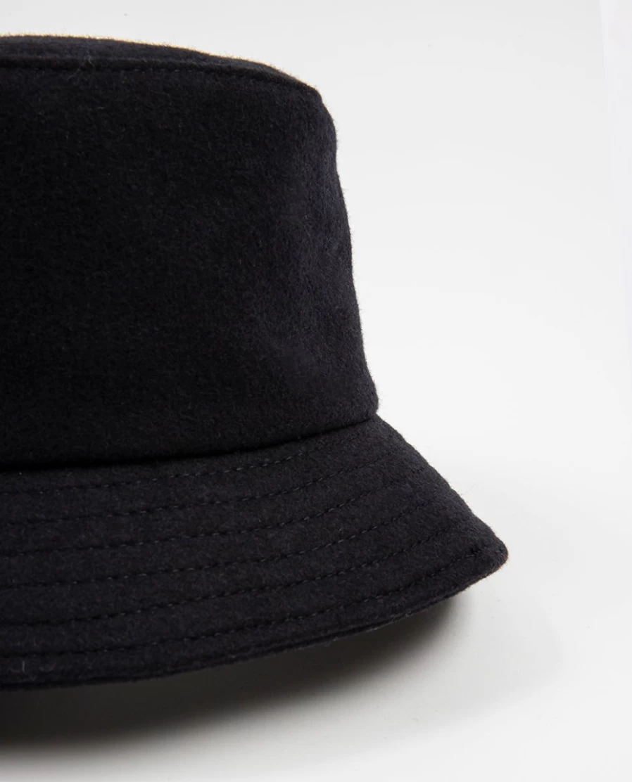 Rue Blanche Women's Matt Hat in Navy and Bronte - Stylish Wool Fedora for Women
