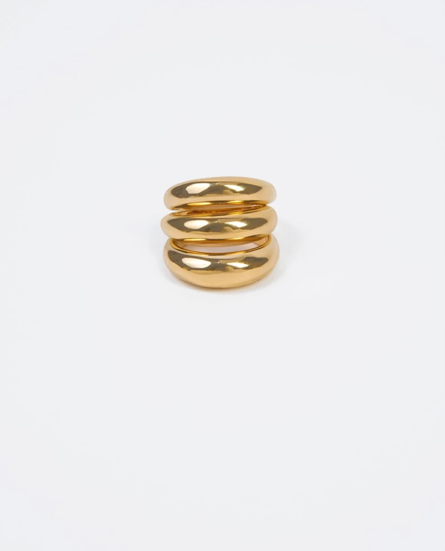 Rue Blanche Women's Triple Rings 21H – Soko Elegant Stackable Gold Jewelry